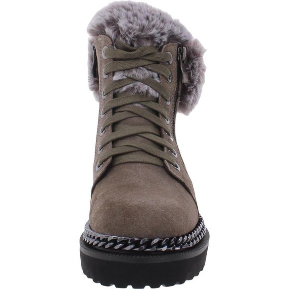 Vince Camuto Womens Meerie Taupe Suede Round Toe Ankle Boots Shoes NWT - Picture 3 of 3